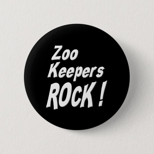 Zoowärter-Felsen! Knopf Button (Vorderseite)