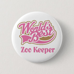Zoowärter-Geschenk Button