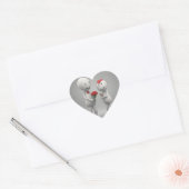 Zoozoo-Stickerdesign Herz-Aufkleber (Umschlag)