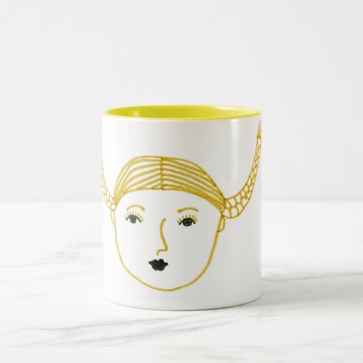 Zöpfe Zweifarbige Tasse (Mittel)