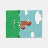 Zora das Pferd Fleecedecke (Vorderseite (Horizontal))