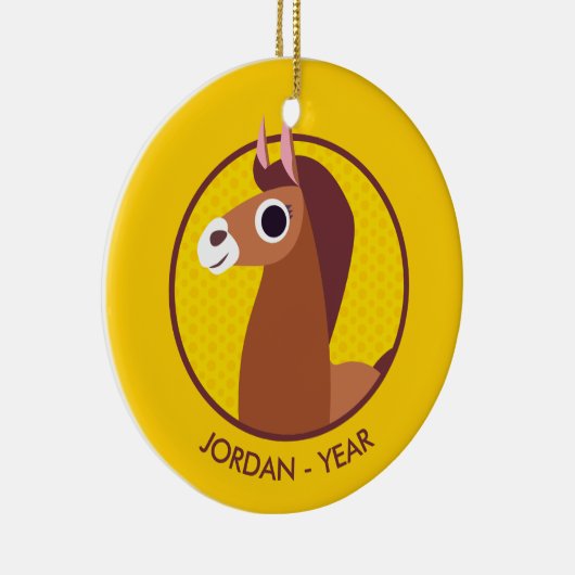 Zora das Pferd Keramik Ornament (Rechts)