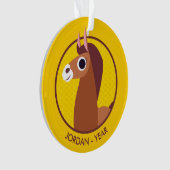 Zora das Pferd Ornament (Vorderseite)