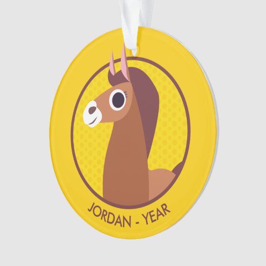 Zora das Pferd Ornament (Vorderseite)