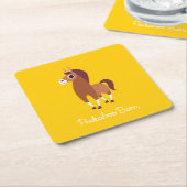 Zora das Pferd Rechteckiger Pappuntersetzer (angewinkelt)