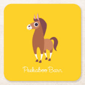 Zora das Pferd Rechteckiger Pappuntersetzer (Vorderseite)