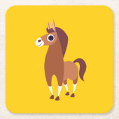 Zora das Pferd Rechteckiger Pappuntersetzer (Vorderseite)