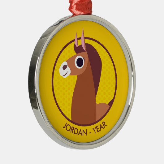 Zora das Pferd Silbernes Ornament (Rechts)