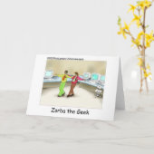 Zorba Das Geek Funny Gabe & Sammlerstücke Karte (Gelbe Blume)