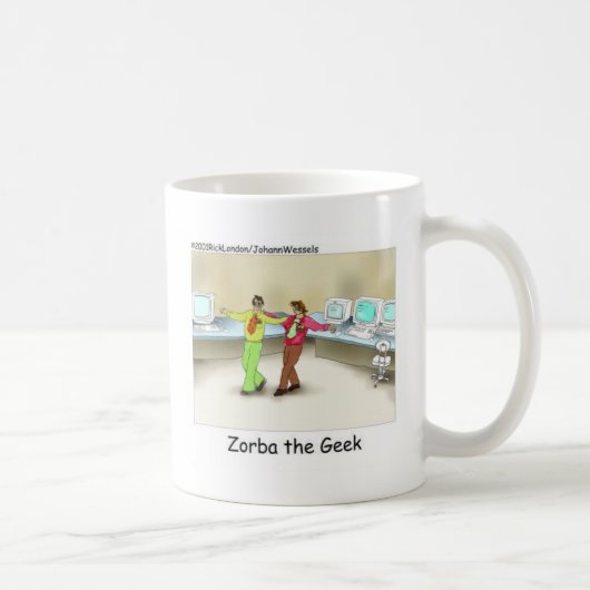 Zorba The Geek Funny Gifts & Sammlerstücke Kaffeetasse (Rechts)