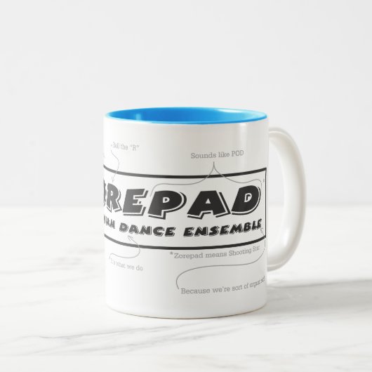 Zorepad erklärte Tasse (VorderseiteRechts)