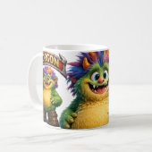 Zorgon Lustiges Monster Kaffeetasse (Vorderseite Links)