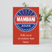 Zorhan Mamdami für Präsident 2028 (Stehend Vorderseite)