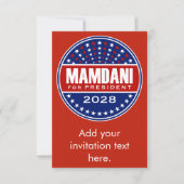 Zorhan Mamdami für Präsident 2028 (Vorderseite)