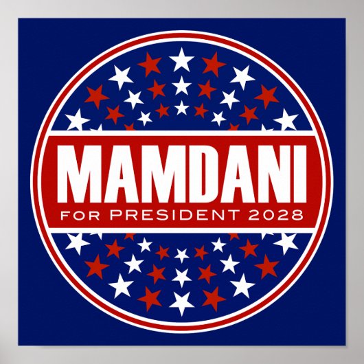Zorhan Mamdami für Präsident 2028 Poster (Vorne)