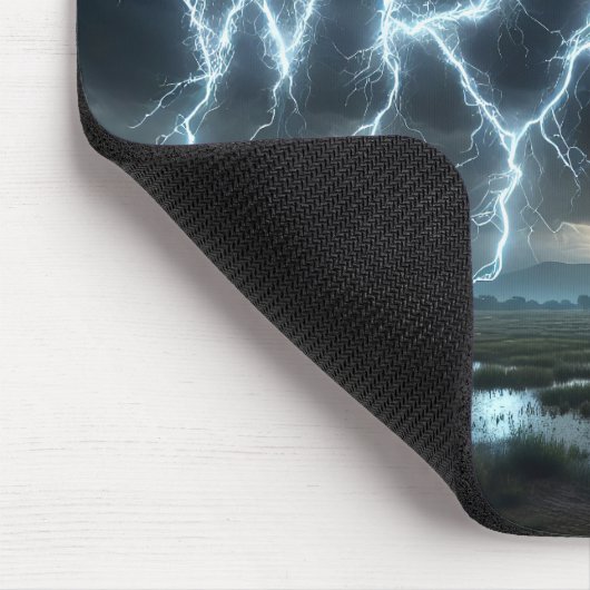 Zorn-Blitz über Feld Mousepad (Ecke)