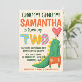 Zorn! Crocodile Alligator Einladung zum Geburtstag (Stehend Vorderseite)