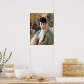 Zorn - Dame mit Pelzkapsel 1887 Poster (Küche)