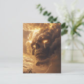 Zorn des Sturm-Schädels Postkarte (Stehend Vorderseite)