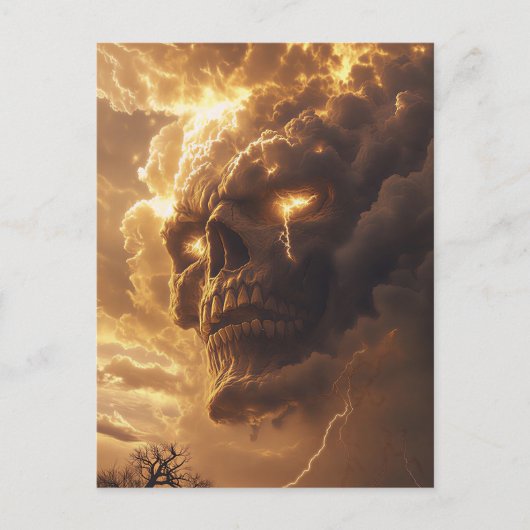 Zorn des Sturm-Schädels Postkarte (Vorderseite)