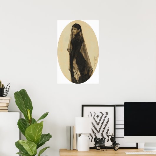 Zorn - Die Witwe Poster (Heimbüro)