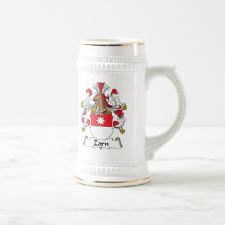 Zorn Familienwappen Bierglas