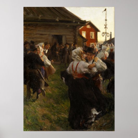 Zorn - Mittsommer-Tanz Poster (Vorne)