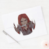 Zorn Runder Aufkleber (Umschlag)