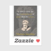 Zorn schadet dir am meisten: Marcus Aurelius über Aufkleber (Blatt)
