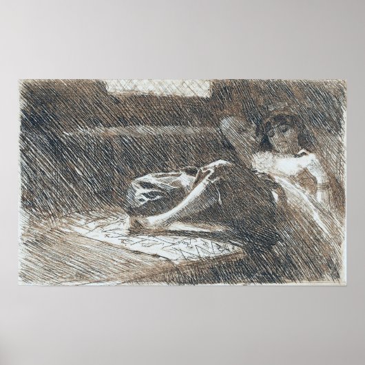 Zorn - Schlafensaal 1886 Poster (Vorne)