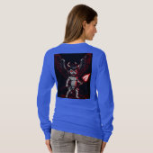 Zornig Cupid: Rot-Mit Augen Cherub mit devilischem T-Shirt (Schwarz voll)