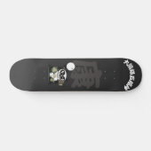 zornig Gesicht Panda Gott der Gesundheit Skateboar Skateboard (Horizontal)
