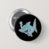 zorniger Hai Button (Vorne & Hinten)