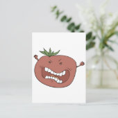 Zorntomate Postkarte (Stehend Vorderseite)