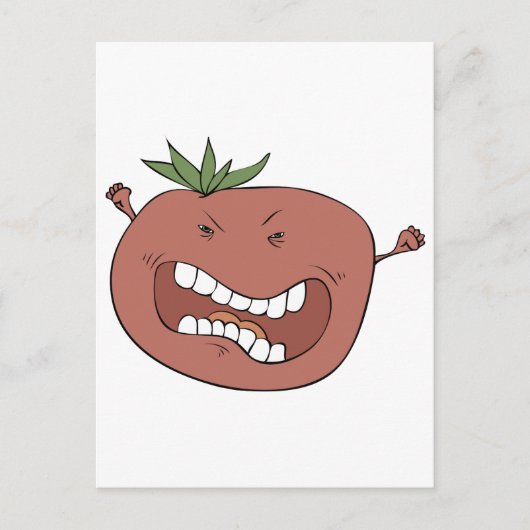 Zorntomate Postkarte (Vorderseite)