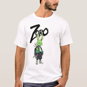 Zoro Anime-Hasenheld-Grafik-T-Shirt T-Shirt