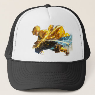 Zoro Anime Trucker Hut – One Piece Goldenes Schwer Truckerkappe