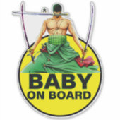 Zoro Baby an Bord Aufkleber (Vorderseite)