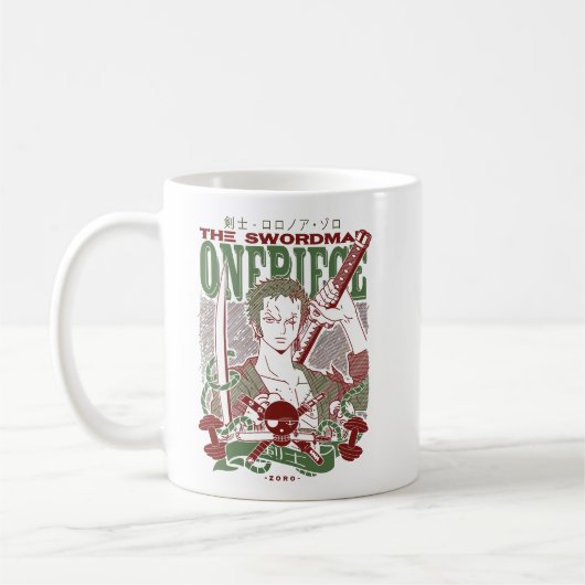 Zoro Roronoa One Piece Kaffeetasse (Links)