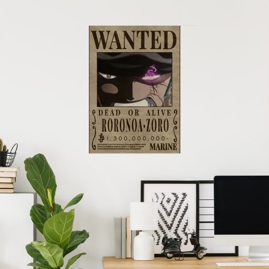 Zoro Third Gewollt Poster (Heimbüro)