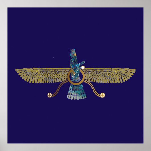 Zoroaster Ahura Mazda Zoroastrirische Religiosität Poster (Vorne)