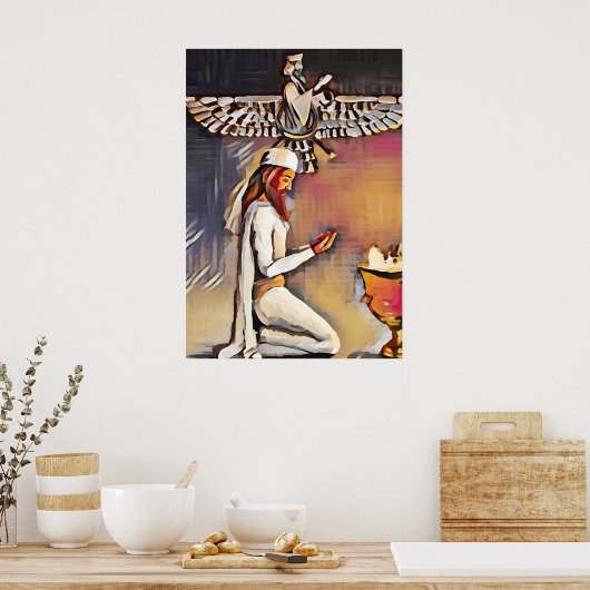 Zoroaster im Gebet Poster (Küche)