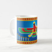 Zoroastrian-Perser Faravahar Kaffeetasse (Vorderseite Links)