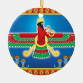 Zoroastrian-Perser Faravahar Keramikornament (Vorne)