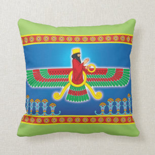 Zoroastrian-Perser Faravahar Kissen