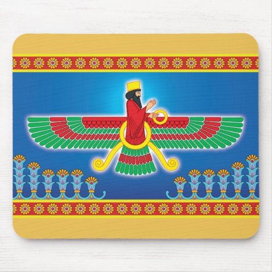 Zoroastrian-Perser Faravahar Mousepad (Vorne)