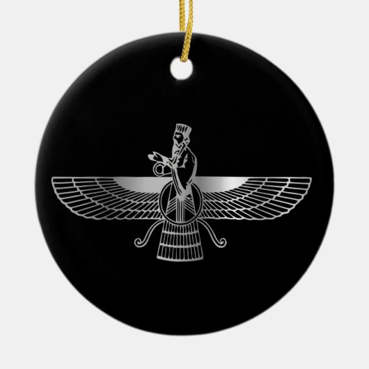Zoroastrianism Faravahar Keramik Ornament (Vorne)