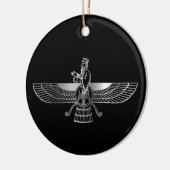 Zoroastrianism Faravahar Keramik Ornament (Links)