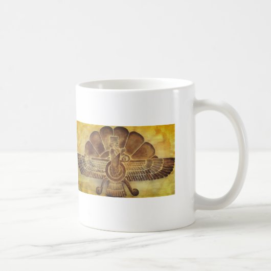 Zoroastrier Faravahar-Symbol Kaffeetasse (Rechts)