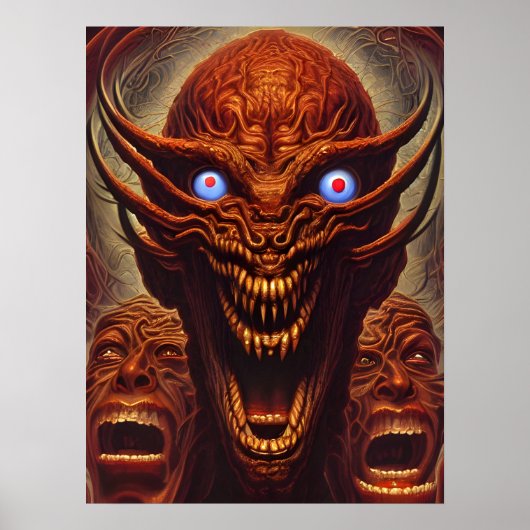 Zoroastrische Dämonen Poster (Vorne)